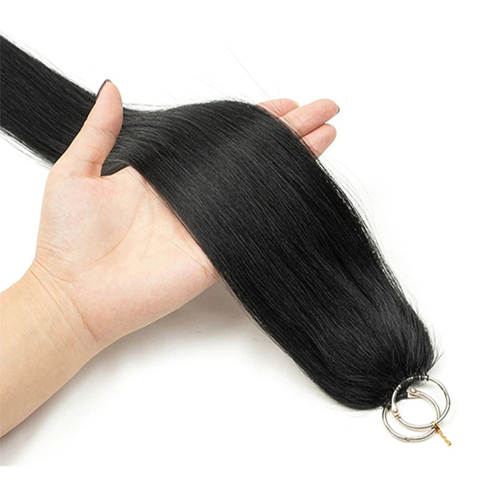 FEATHER CROCHET HAIR JET BLACK #1, HAIR EXTENSIONS, FEATHER CROCHET HAIR EXTENSIONS