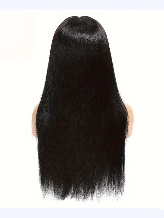Handmade Lace Wigs, Hair Straight, Human Hair Black #1B Lace Wigs, Hair Extensions, Lace Wigs