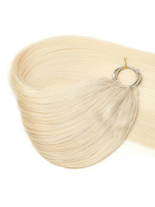 FEATHER CROCHET HAIR PLATINUM BLONDE (#60), HAIR EXTENSIONS, FEATHER CROCHET, REAL HUMAN HAIR