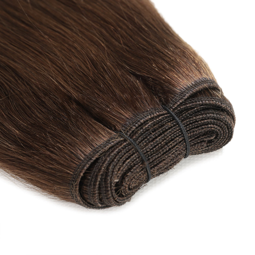 GENIUS WEFT HAIR EXTENSIONS CHESTNUT, SEW IN EXTENSIONS, GENIUS WEFT HAIR, NATURAL HUMAN HAIR