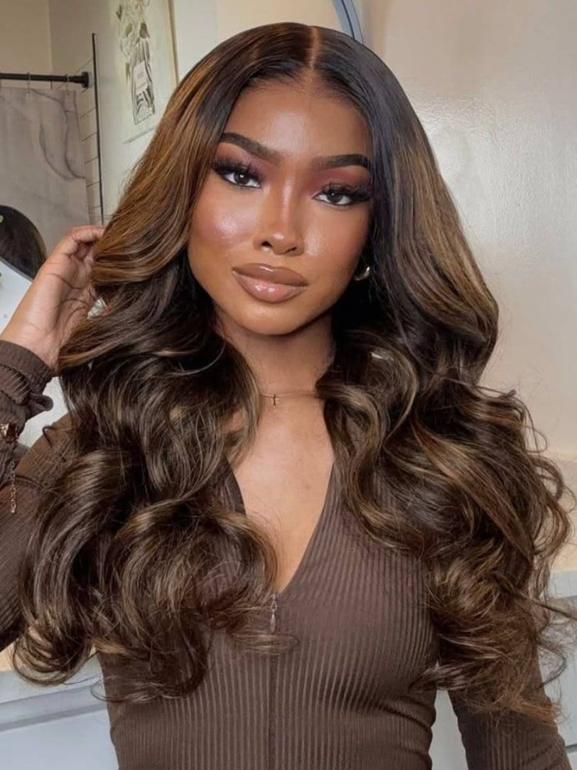 CLIP-IN HAIR EXTENSIONS Extensions Cocoa Toffee, STRAIGHT AND NATURAL WITH HUMAN HAIR. CLIHAIR11