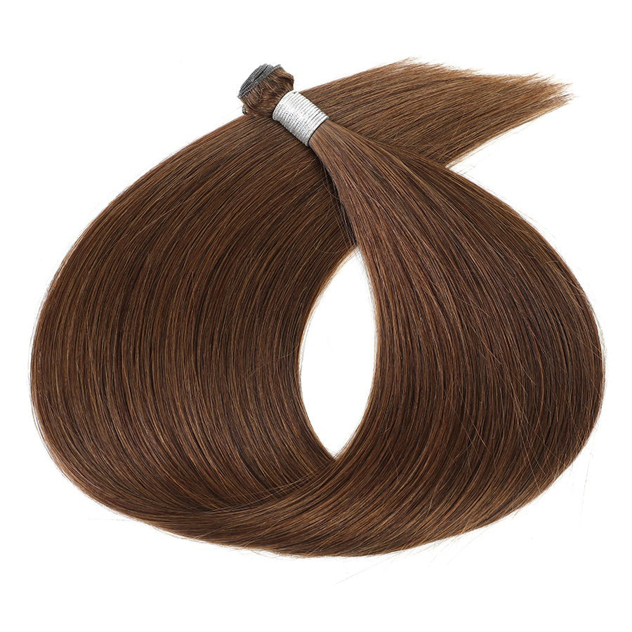 GENIUS WEFT HAIR EXTENSIONS CHESTNUT, SEW IN EXTENSIONS, GENIUS WEFT HAIR, NATURAL HUMAN HAIR