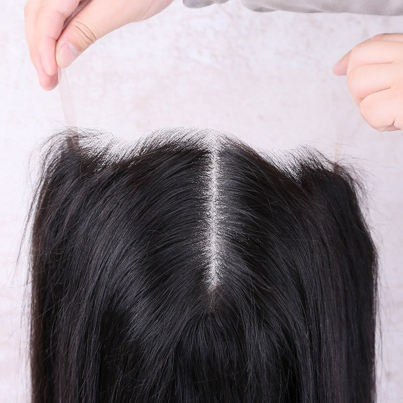 Handmade Lace Wigs, Hair Straight, Human Hair Black #1B Lace Wigs, Hair Extensions, Lace Wigs