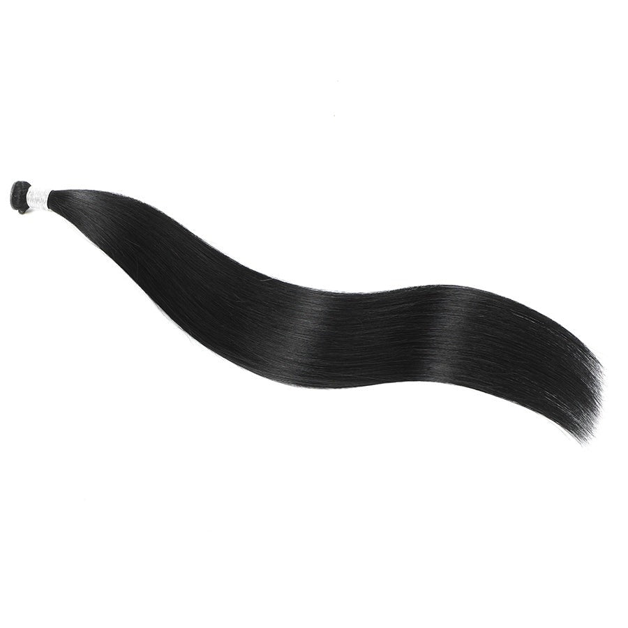 GENIUS WEFT HAIR EXTENSIONS #1 JET BLACK, WEFT STRAIGHT, GENIUS WEFT HAIR, NATURAL HUMAN HAIR