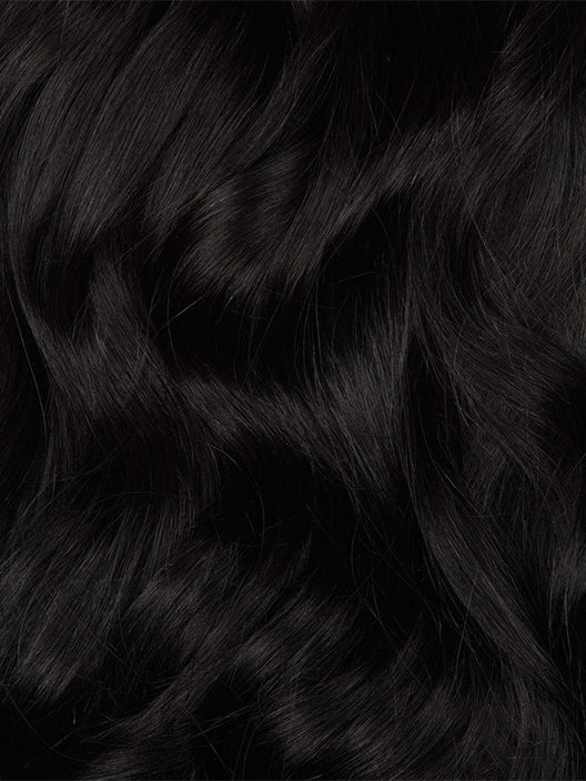GENIUS WEFT HAIR EXTENSIONS #1 JET BLACK, WEFT STRAIGHT, GENIUS WEFT HAIR, NATURAL HUMAN HAIR