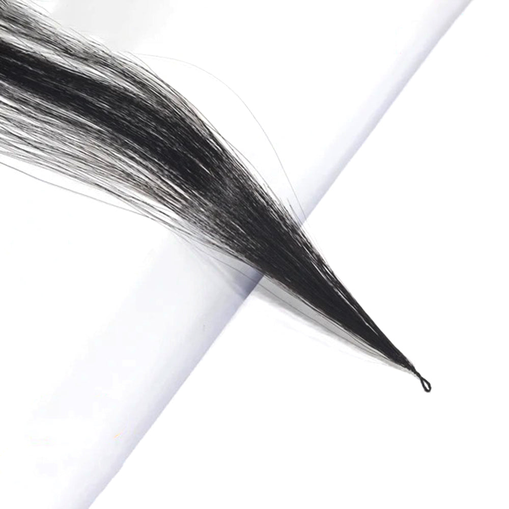 FEATHER CROCHET HAIR NATURAL BLACK (#1B), HAIR EXTENSIONS, FEATHER CROCHET, REAL HUMAN HAIR
