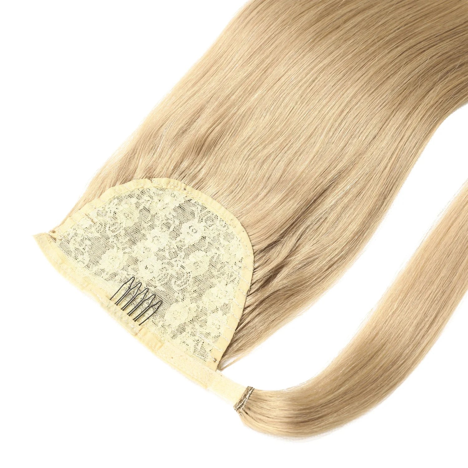 BODY WAVE PONYTAIL WIG 100% REAL HAIR #24 Medium Sandy Blonde, NATURAL COLOR PONYTAIL, PNHAIR22
