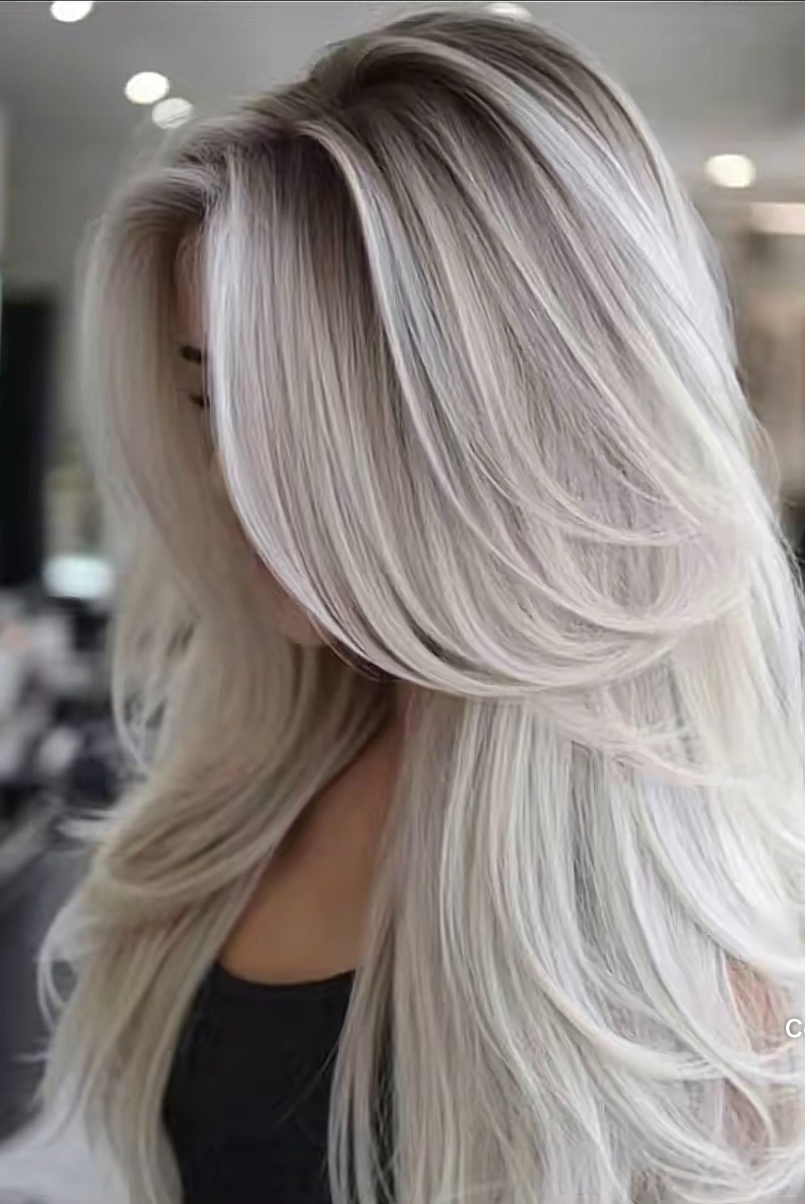 GENIUS WEFT HAIR EXTENSIONS Weft Hair#S1 Grey, SEW IN EXTENSIONS, GENIUS WEFT HAIR, NATURAL HUMAN HAIR