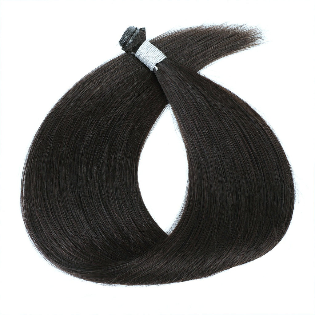 GENIUS WEFT HAIR EXTENSIONS #1B NATURAL BLACK, SEW IN EXTENSIONS, GENIUS WEFT HAIR