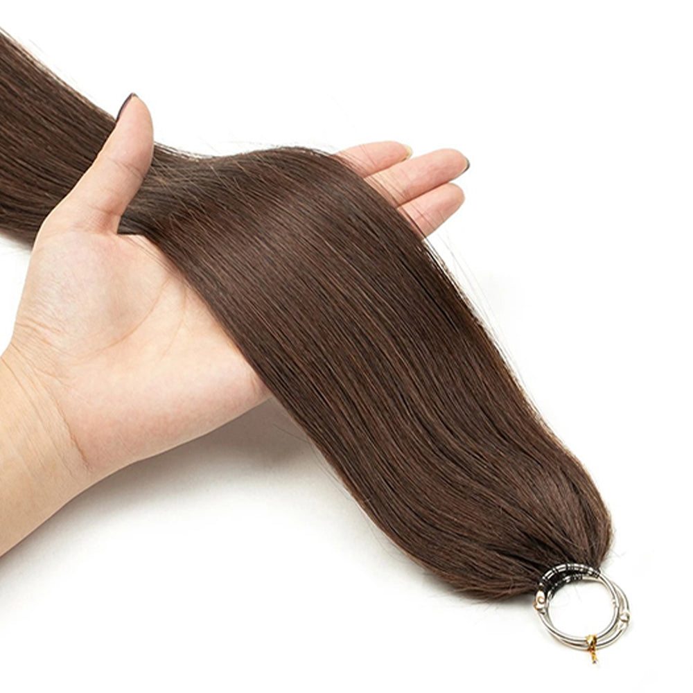 FEATHER CROCHET HAIR DARK BROWN (#2), HAIR EXTENSIONS, FEATHER CROCHET, REAL HUMAN HAIR