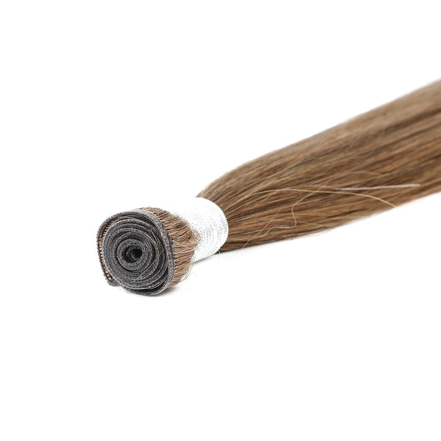 GENIUS WEFT HAIR EXTENSIONS CINNAMON BROWN, SEW IN EXTENSIONS, GENIUS WEFT HAIR, NATURAL HUMAN HAIR