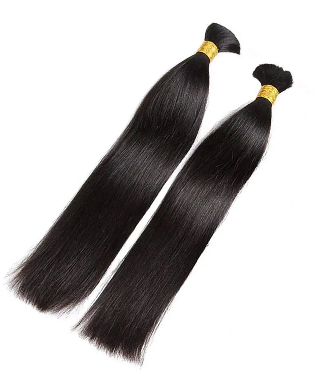 STRAIGHT BULK HAIR NATURAL BLACK (#1B), BULK HAIR EXTENSIONS, REAL HUMAN HAIR