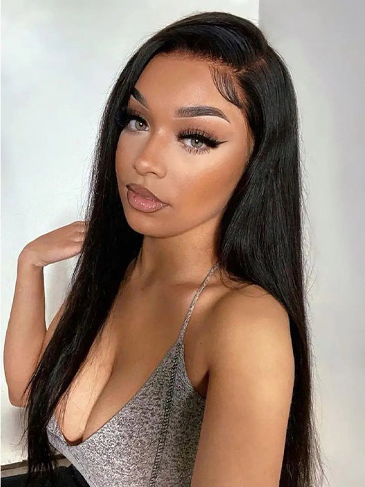 STRAIGHT BULK HAIR NATURAL BLACK (#1B), BULK HAIR EXTENSIONS, REAL HUMAN HAIR