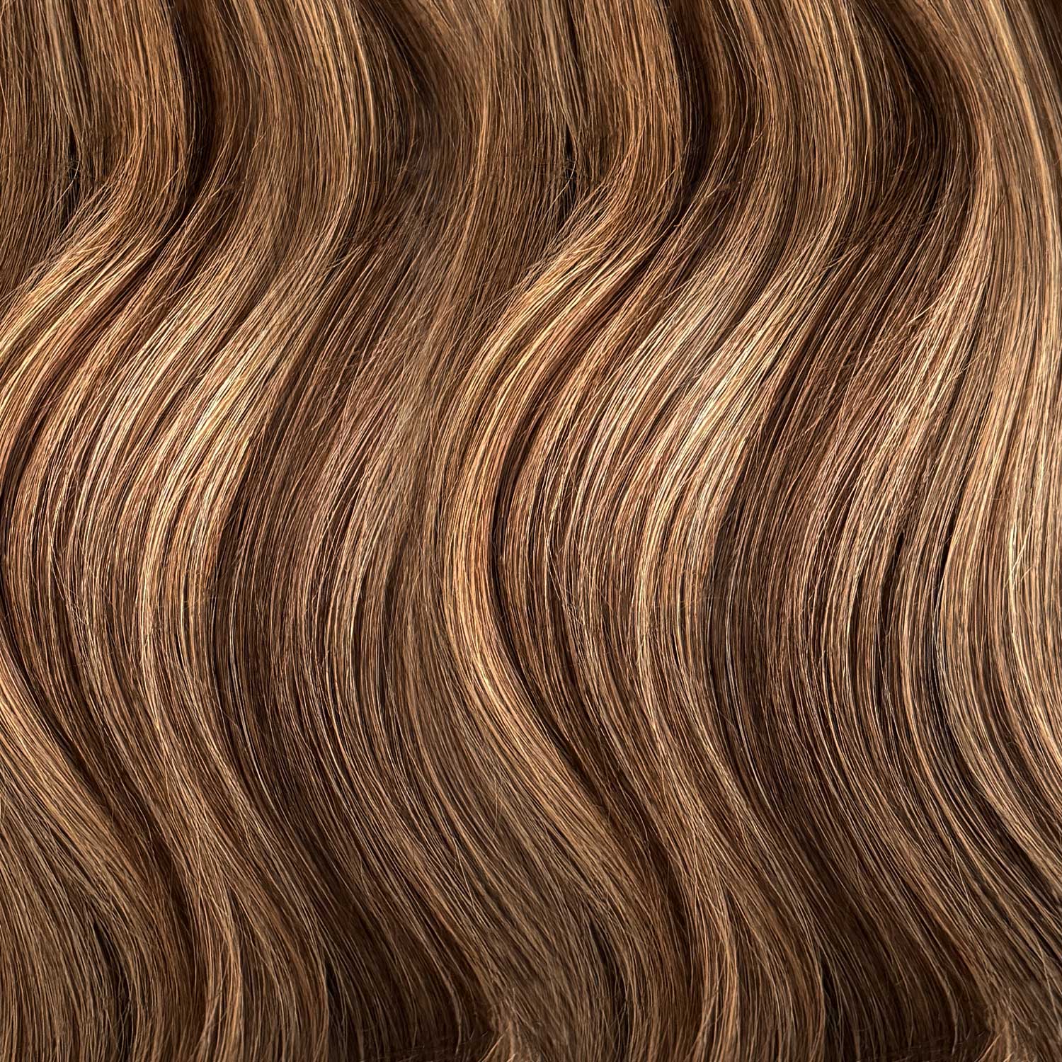 BODY WAVE PONYTAIL WIG 100% REAL HAIR #4/27 Chestnut & Bronzed Blonde Mix, PNHAIR24