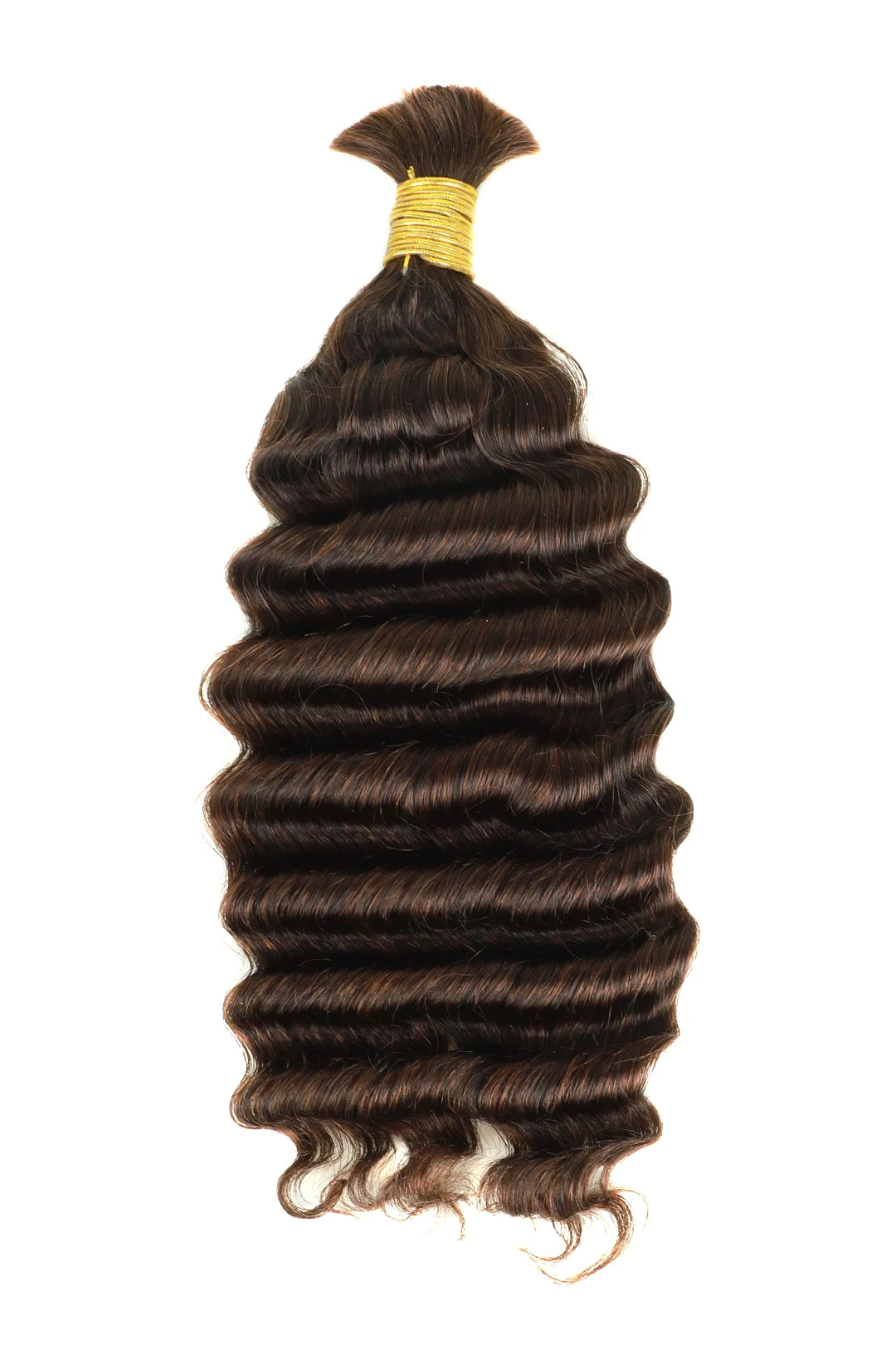DEEP WAVE BULK #4 Deep Wave Dark Brown, BULK HAIR EXTENSIONS, REAL HUMAN HAIR