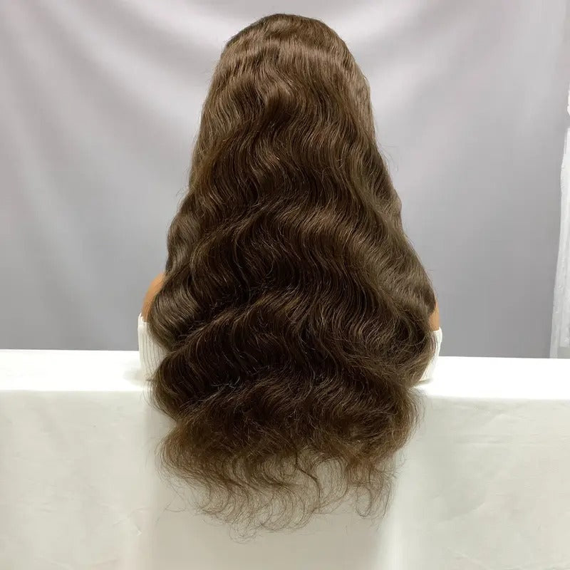 Handmade Lace Wigs, Hair Wavy, Human Hair Dark Brown Lace Wigs, Hair Extensions, Lace Wigs