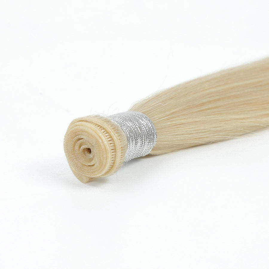 GENIUS WEFT HAIR EXTENSIONS #613 BLONDE, SEW IN EXTENSIONS, GENIUS WEFT HAIR