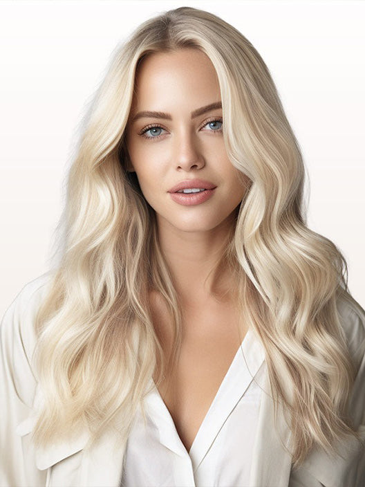 WEFT HAIR EXTENSIONS #18A ASH BLONDE, SEW IN EXTENSIONS, WEFT HAIR, HAIR EXTENSIONS