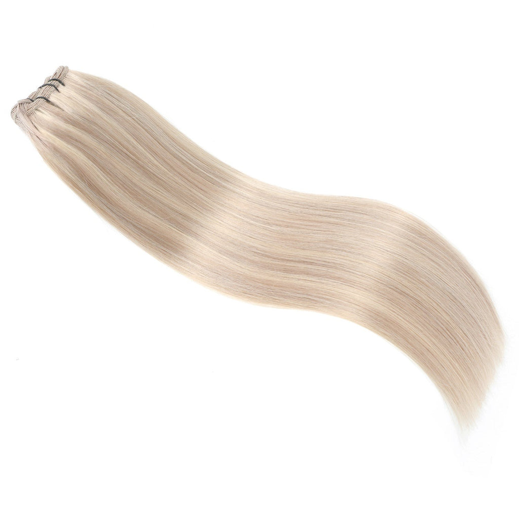 WEFT HAIR EXTENSIONS #60 PLATINUM BLONDE, SEW IN EXTENSIONS, WEFT HAIR, HAIR EXTENSIONS