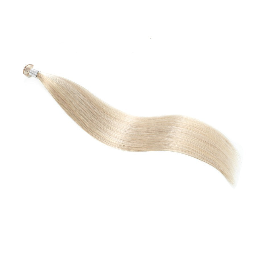 GENIUS WEFT HAIR EXTENSIONS #60 PLATINUM BLONDE, SEW IN EXTENSIONS, GENIUS WEFT HAIR, NATURAL HUMAN HAIR