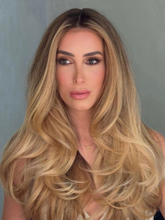 GENIUS WEFT HAIR EXTENSIONS HONEY BLONDE, SEW IN EXTENSIONS, GENIUS WEFT HAIR, NATURAL HUMAN HAIR