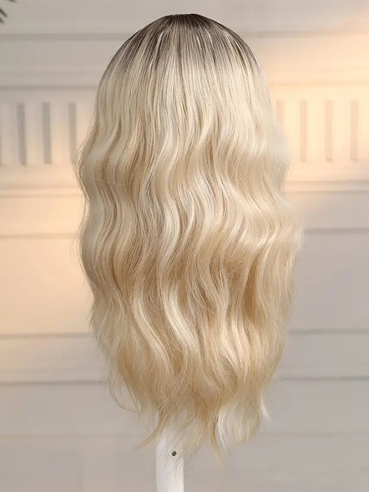 Human Hair Platinum Blonde Lace Wigs, Handmade Lace Wigs, Hair Wavy, Hair Extensions, Lace Wigs
