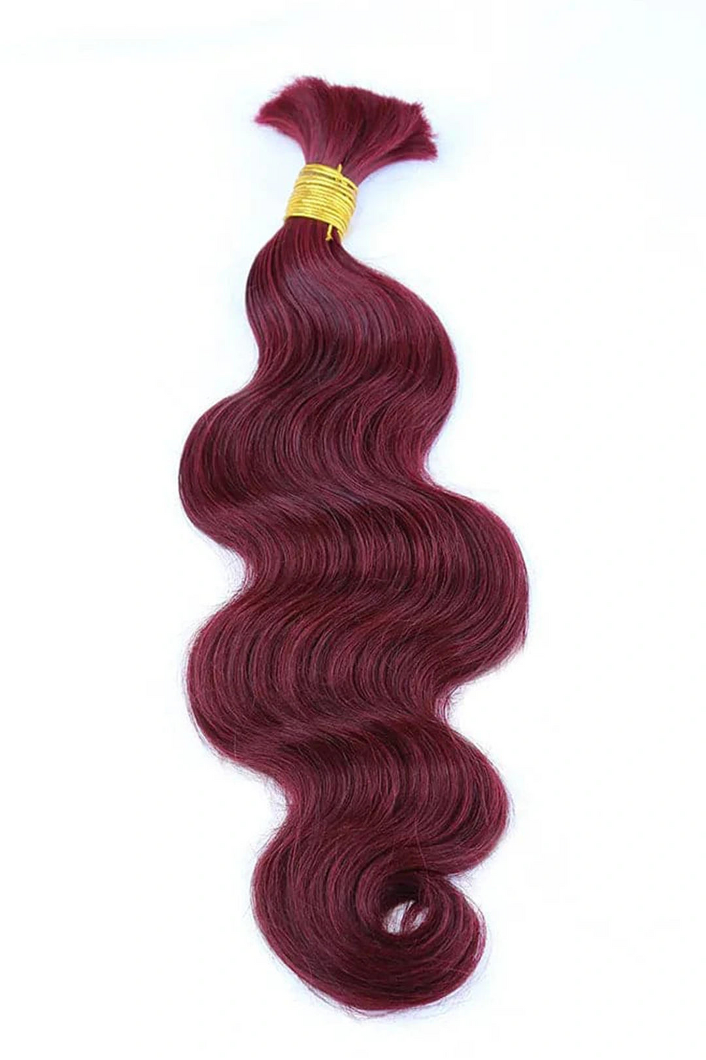 Deep Wave red  99J, BULK HAIR EXTENSIONS, REAL HUMAN HAIR
