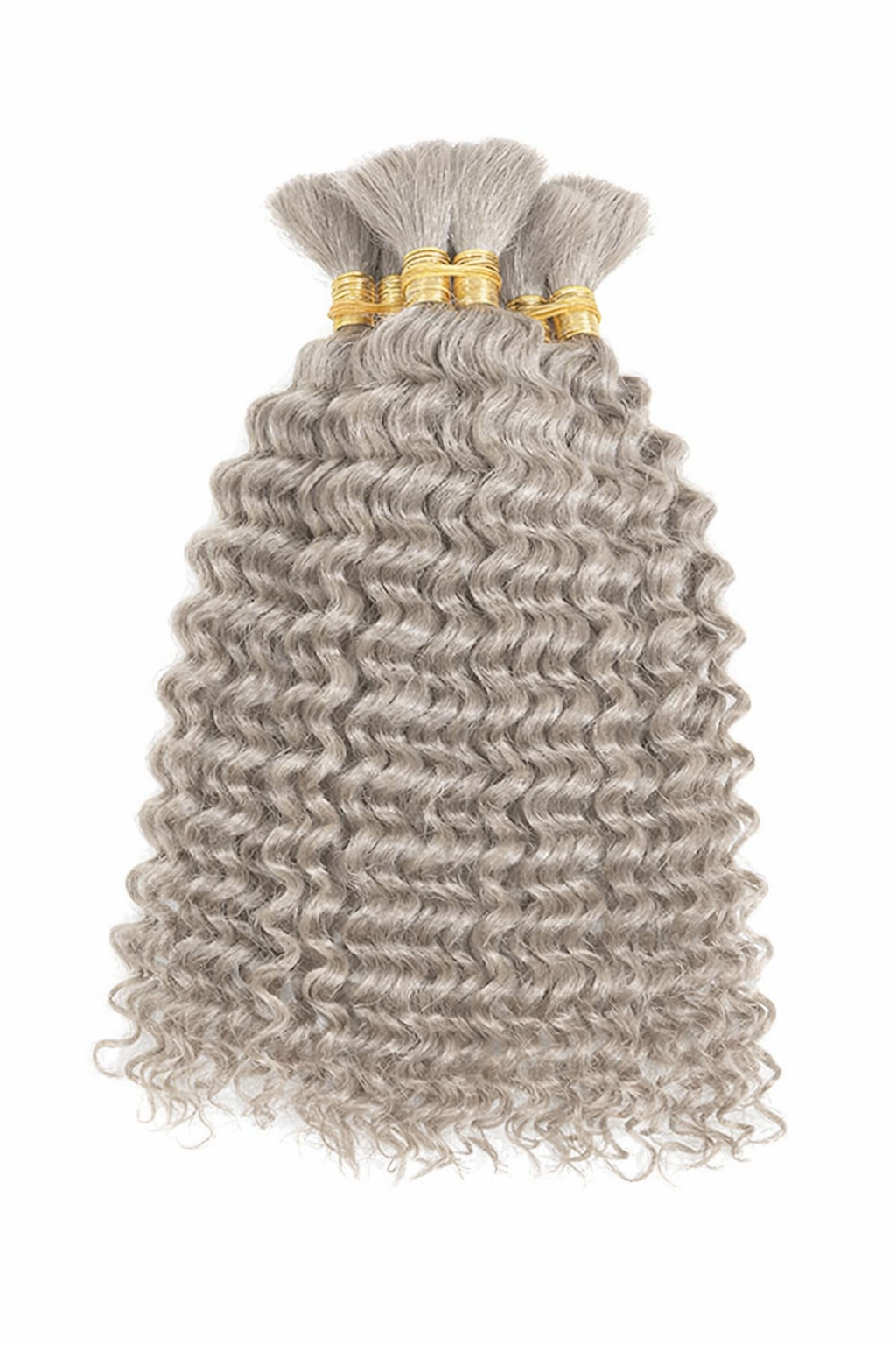 DEEP WAVE BULK HUMAN HAIR Ash Blonde, BULK HAIR EXTENSIONS, REAL HUMAN HAIR