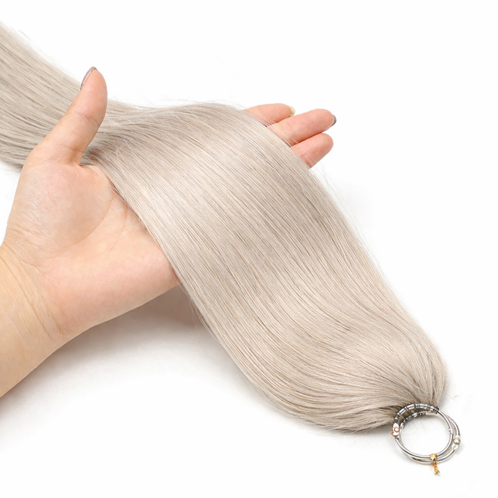 FEATHER CROCHET HAIR ASH BLONDE, HAIR EXTENSIONS, FEATHER CROCHET, REAL HUMAN HAIR