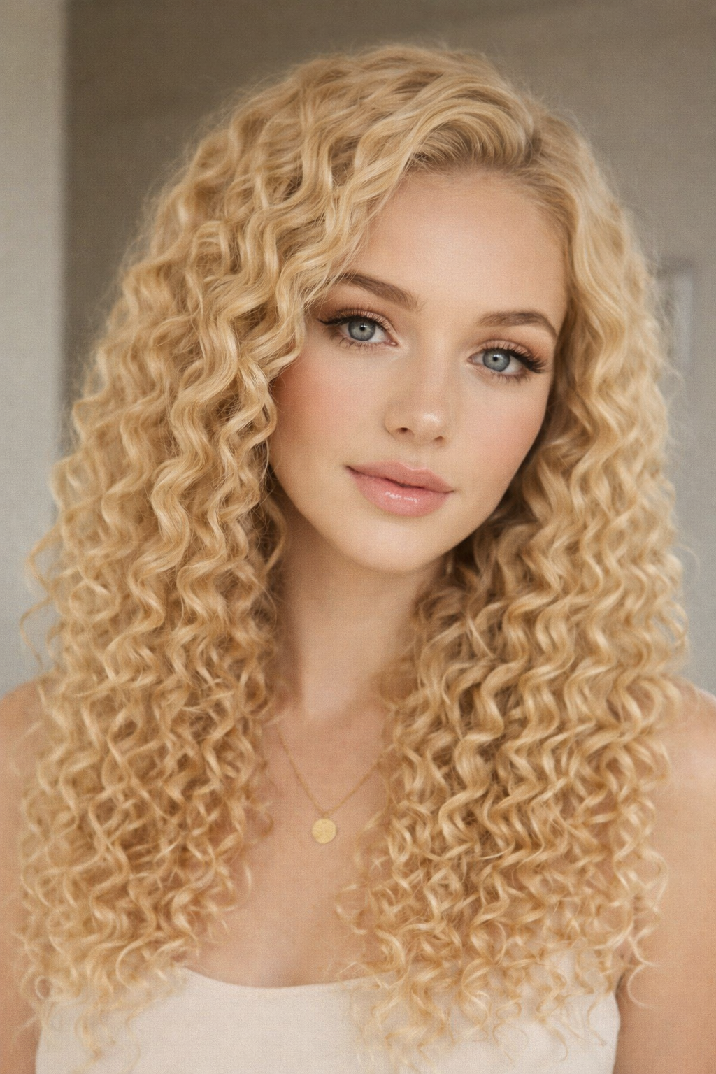 DEEP WAVE BULK HUMAN HAIR Beige Blonde, BULK HAIR EXTENSIONS, REAL HUMAN HAIR