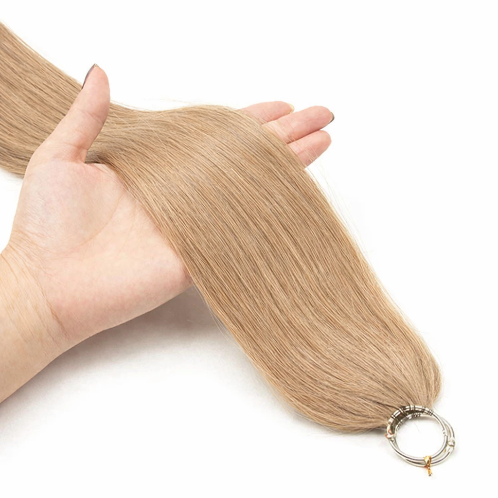 FEATHER CROCHET HAIR BEIGE BROWN, HAIR EXTENSIONS, FEATHER CROCHET, REAL HUMAN HAIR