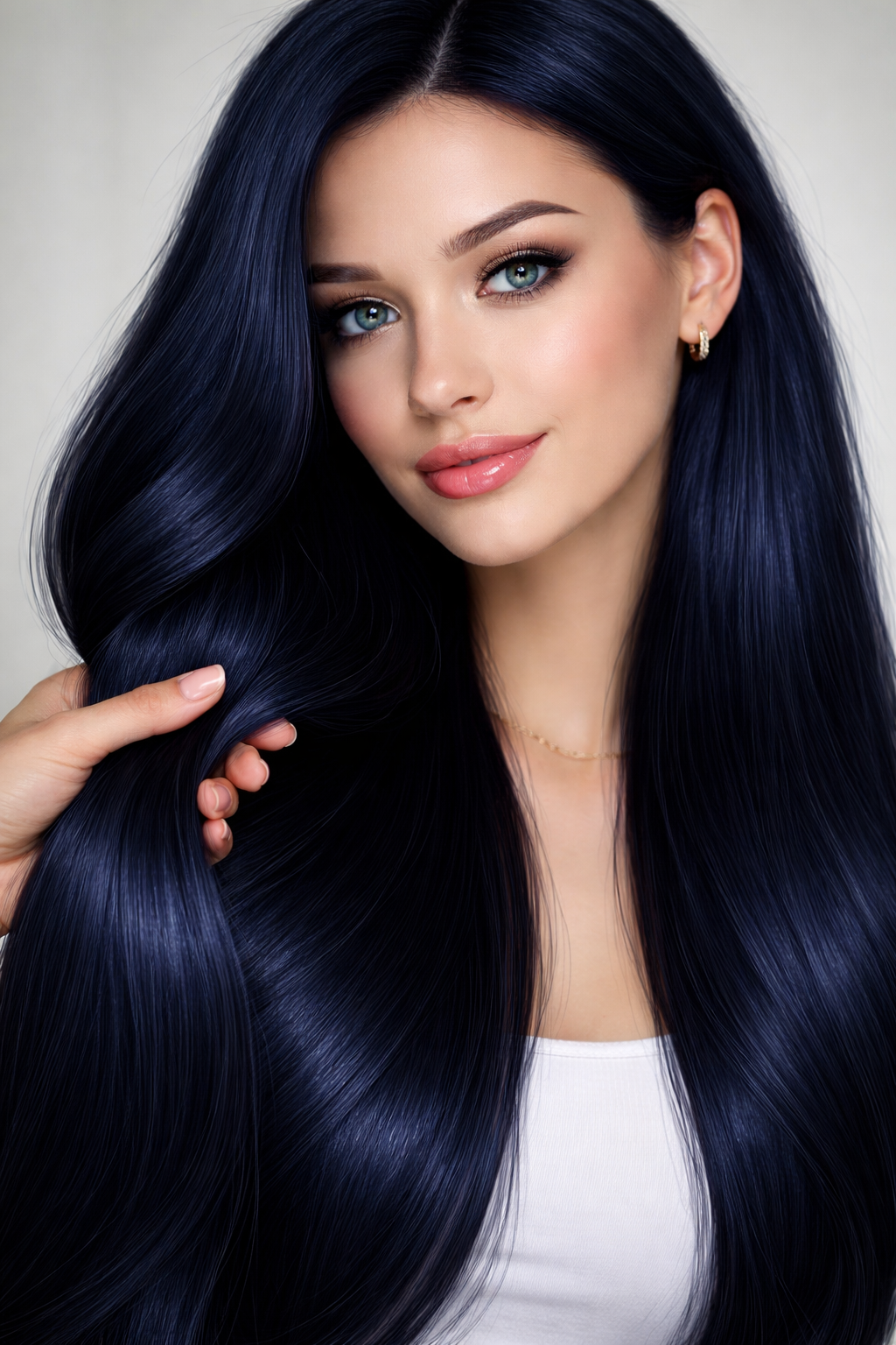 FEATHER CROCHET HAIR BLUE BLACK, HAIR EXTENSIONS, FEATHER CROCHET, REAL HUMAN HAIR