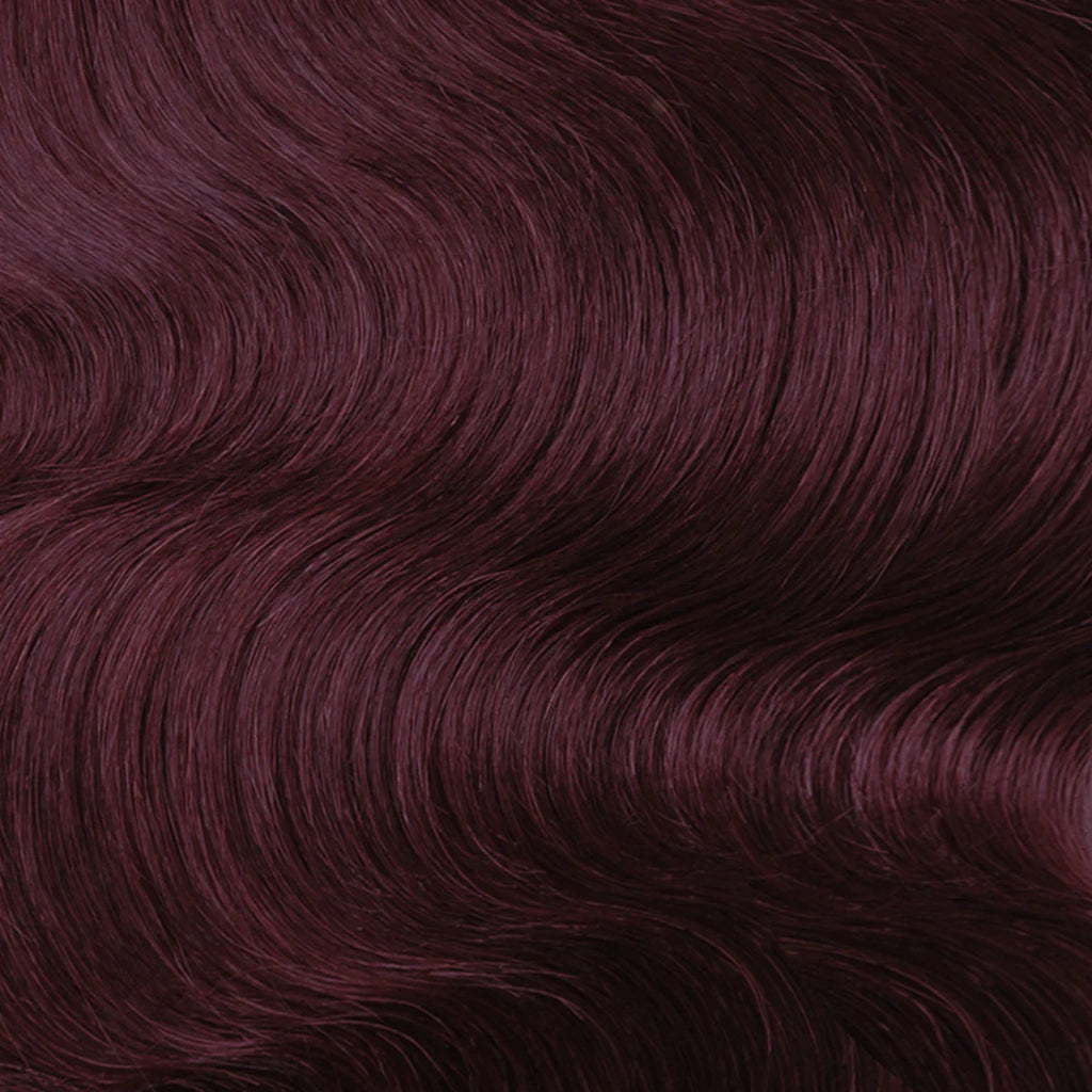 BODY WAVE PONYTAIL WIG 100% REAL HAIR #99j Burgundy, NATURAL COLOR PONYTAIL, PNHAIR18