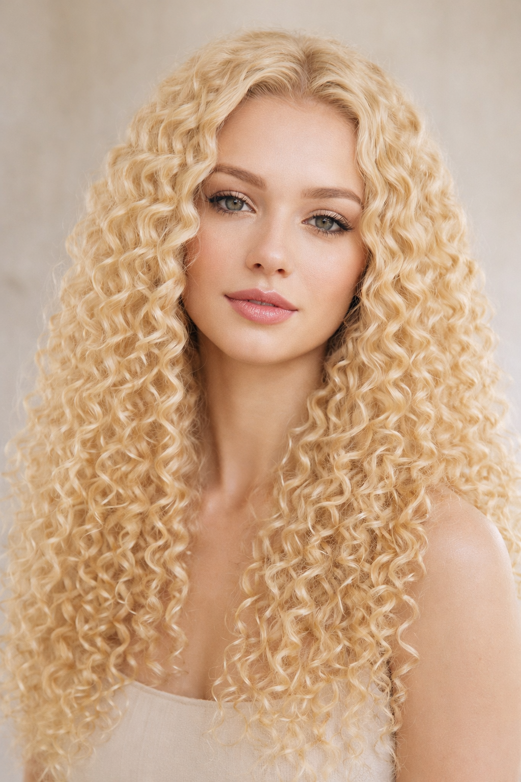 DEEP WAVE BULK HUMAN HAIR Champagne Blonde, BULK HAIR EXTENSIONS, REAL HUMAN HAIR