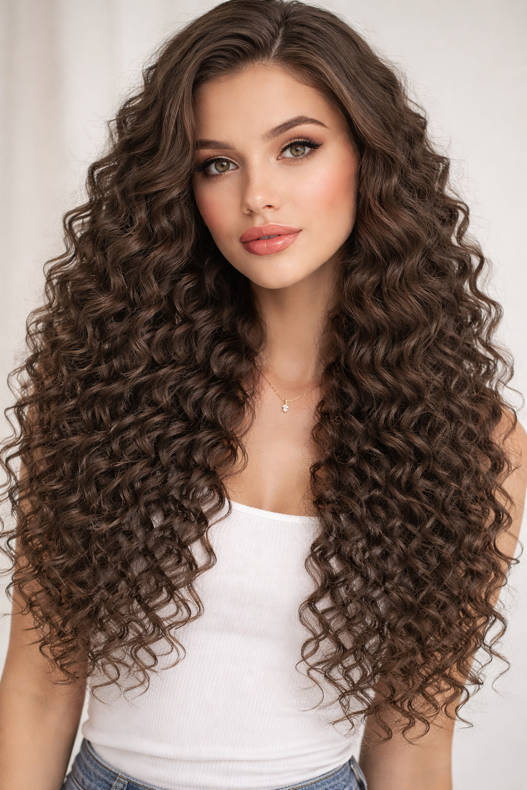 DEEP WAVE BULK HUMAN HAIR Dark Grey Brown, BULK HAIR EXTENSIONS, REAL HUMAN HAIR