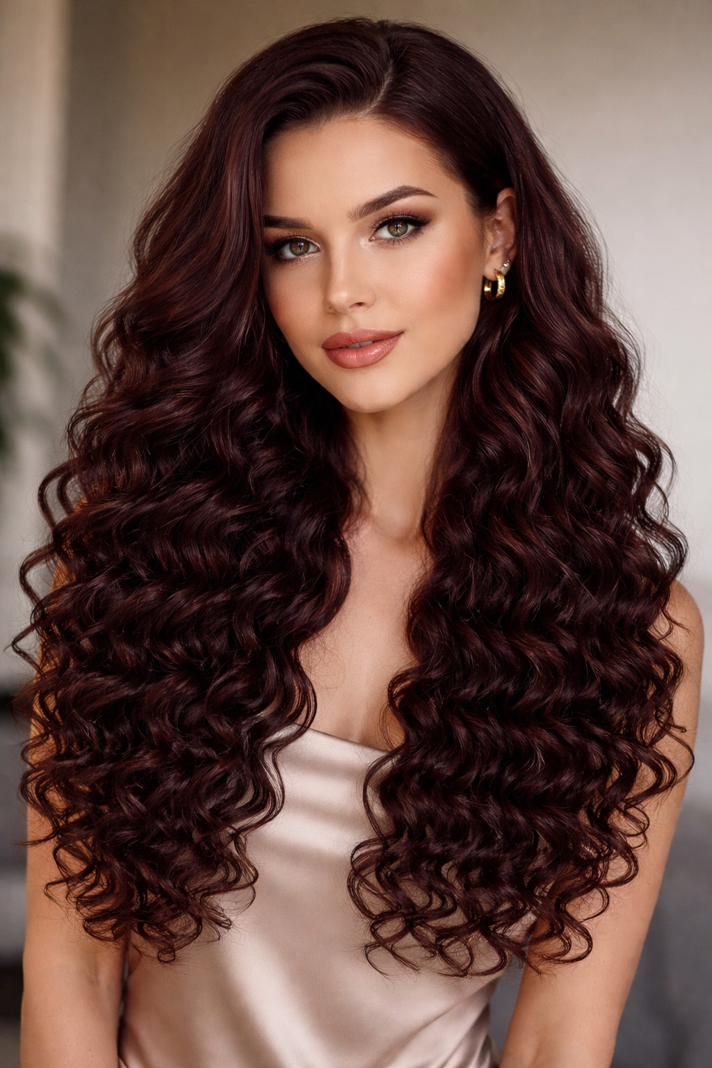 DEEP WAVE BULK HUMAN HAIR  Dark Wine Brown, BULK HAIR EXTENSIONS, REAL HUMAN HAIR