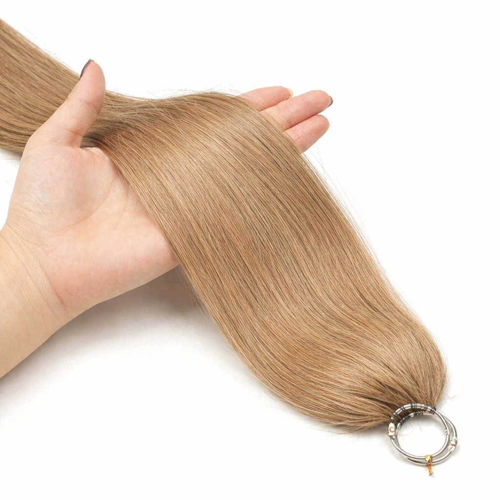 FEATHER CROCHET HAIR DARK BLONDE, HAIR EXTENSIONS, FEATHER CROCHET, REAL HUMAN HAIR