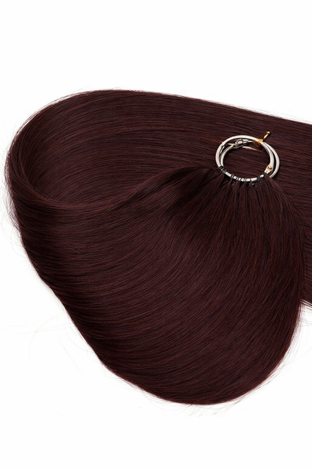 FEATHER CROCHET HAIR DARK WINE BROWN, HAIR EXTENSIONS, FEATHER CROCHET, REAL HUMAN HAIR