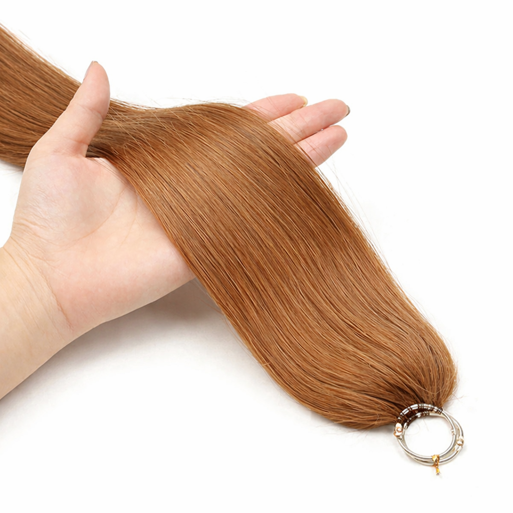 FEATHER CROCHET HAIR LIGHT BROWN, HAIR EXTENSIONS, FEATHER CROCHET, REAL HUMAN HAIR