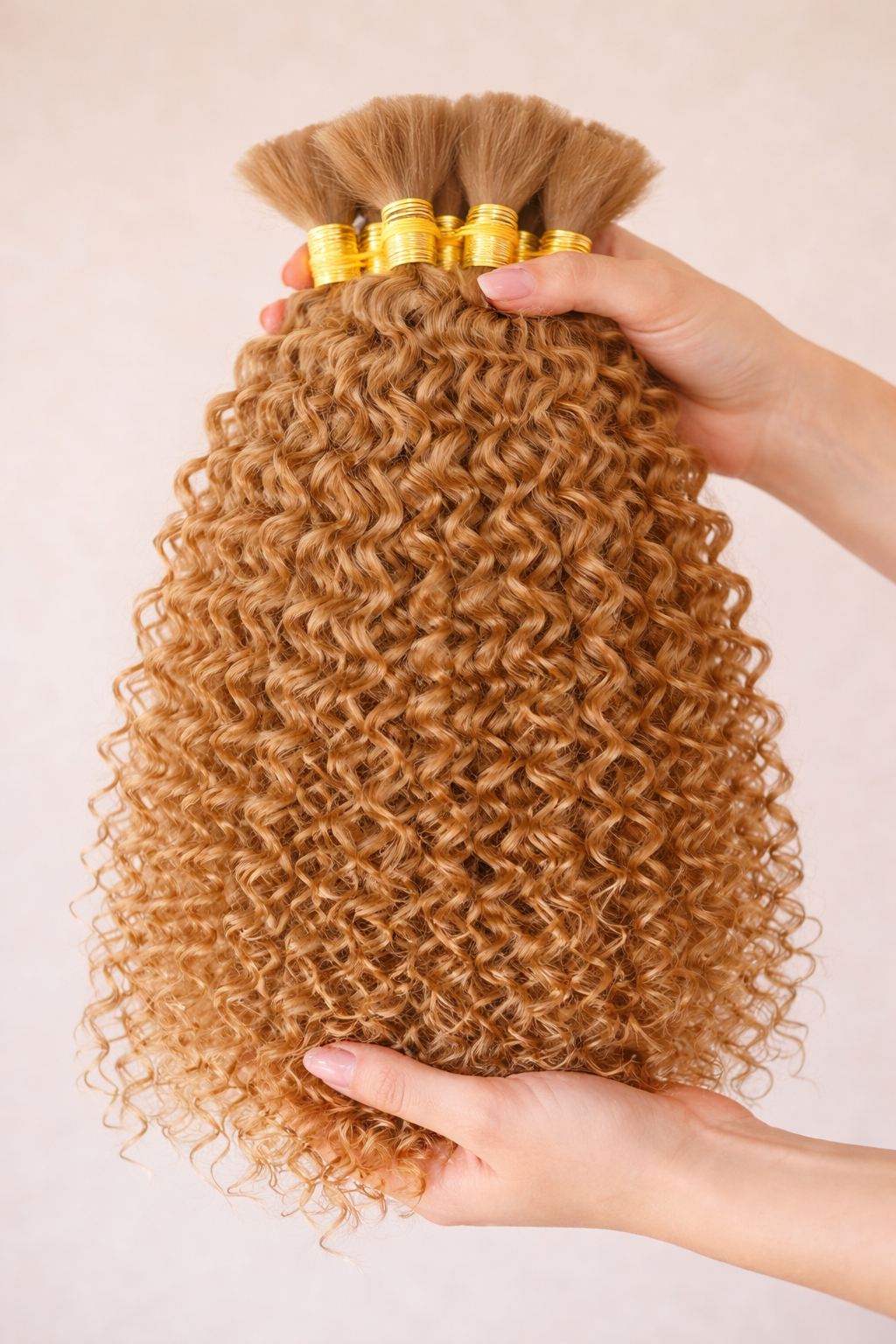 DEEP WAVE BULK HUMAN HAIR Milk Tea Brown, BULK HAIR EXTENSIONS, REAL HUMAN HAIR