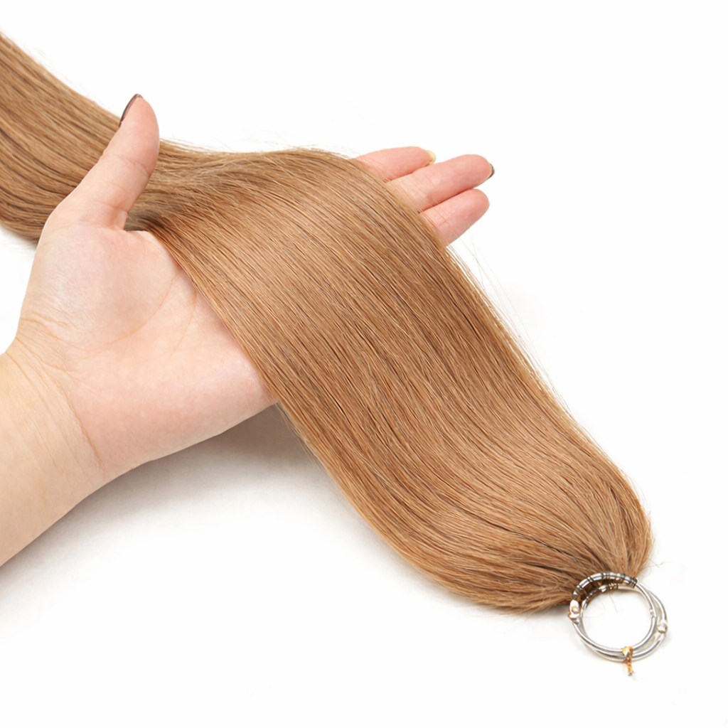 FEATHER CROCHET HAIR MOCHA LIGHT, HAIR EXTENSIONS, FEATHER CROCHET, REAL HUMAN HAIR