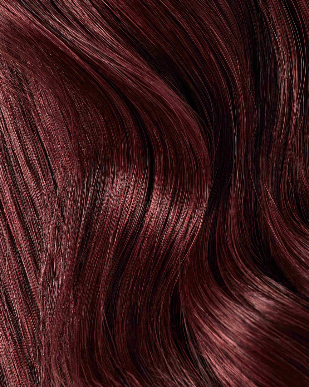 CLIP-IN HAIR EXTENSIONS Burgundy Red, STRAIGHT AND NATURAL WITH HUMAN HAIR. CLIHAIR05