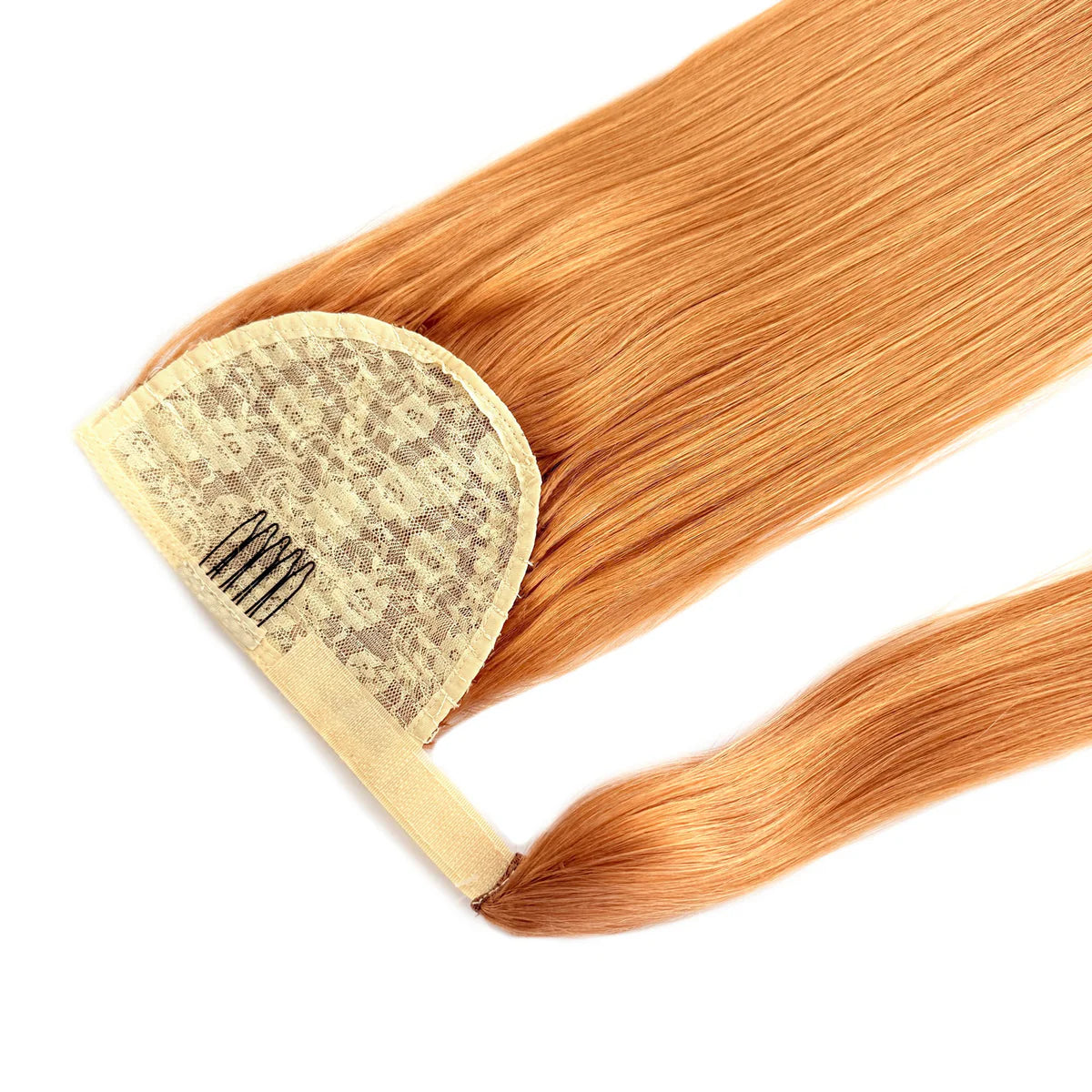 BODY WAVE PONYTAIL WIG 100% REAL HAIR #38 Golden Copper,  NATURAL COLOR PONYTAIL, PNHAIR27