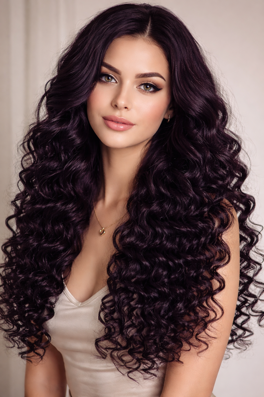 DEEP WAVE BULK HUMAN HAIR Purple Black, BULK HAIR EXTENSIONS, REAL HUMAN HAIR
