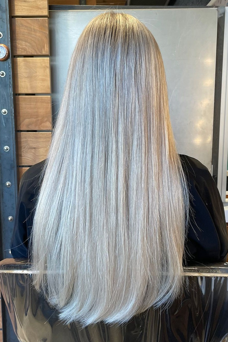 GENIUS WEFT HAIR EXTENSIONS Rooted Platinum Blonde 2A/60, SEW IN EXTENSIONS, GENIUS WEFT HAIR, NATURAL HUMAN HAIR