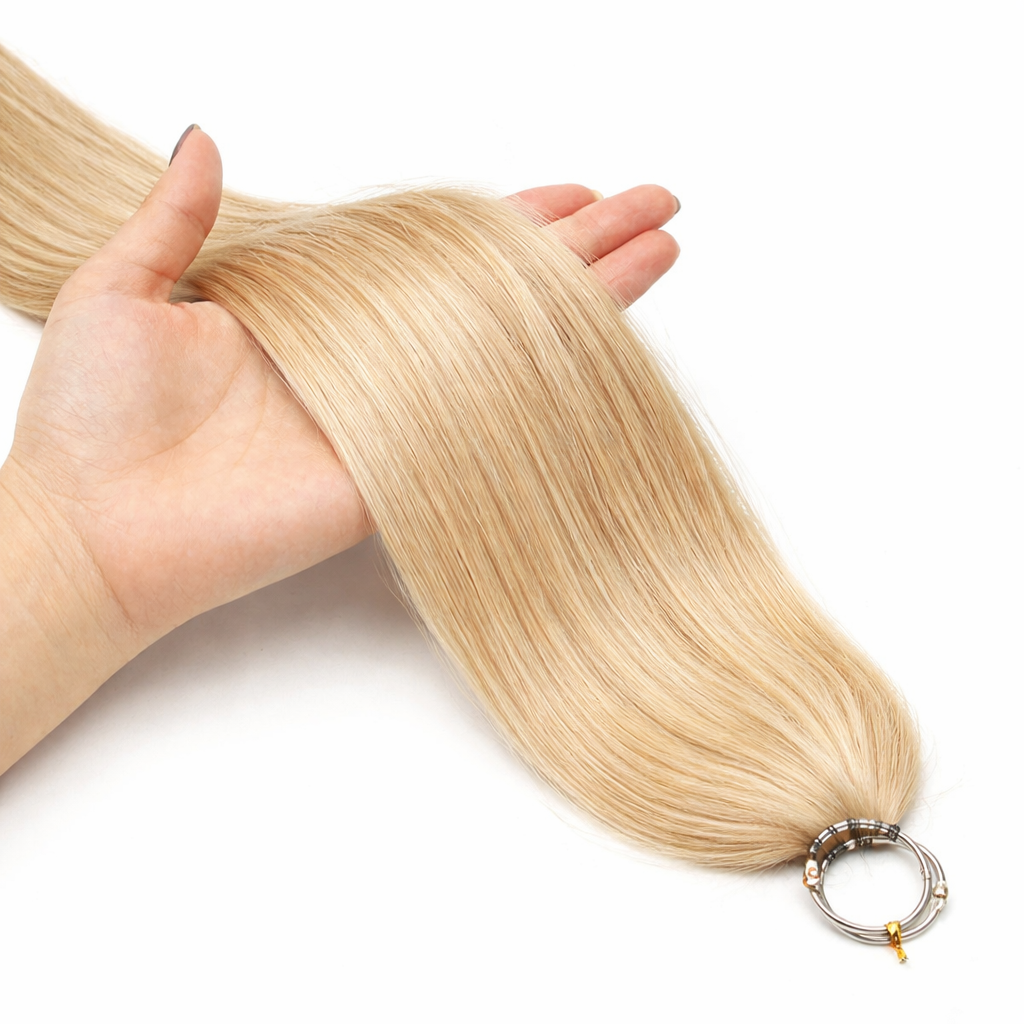 FEATHER CROCHET HAIR SAND BLONDE, HAIR EXTENSIONS, FEATHER CROCHET, REAL HUMAN HAIR