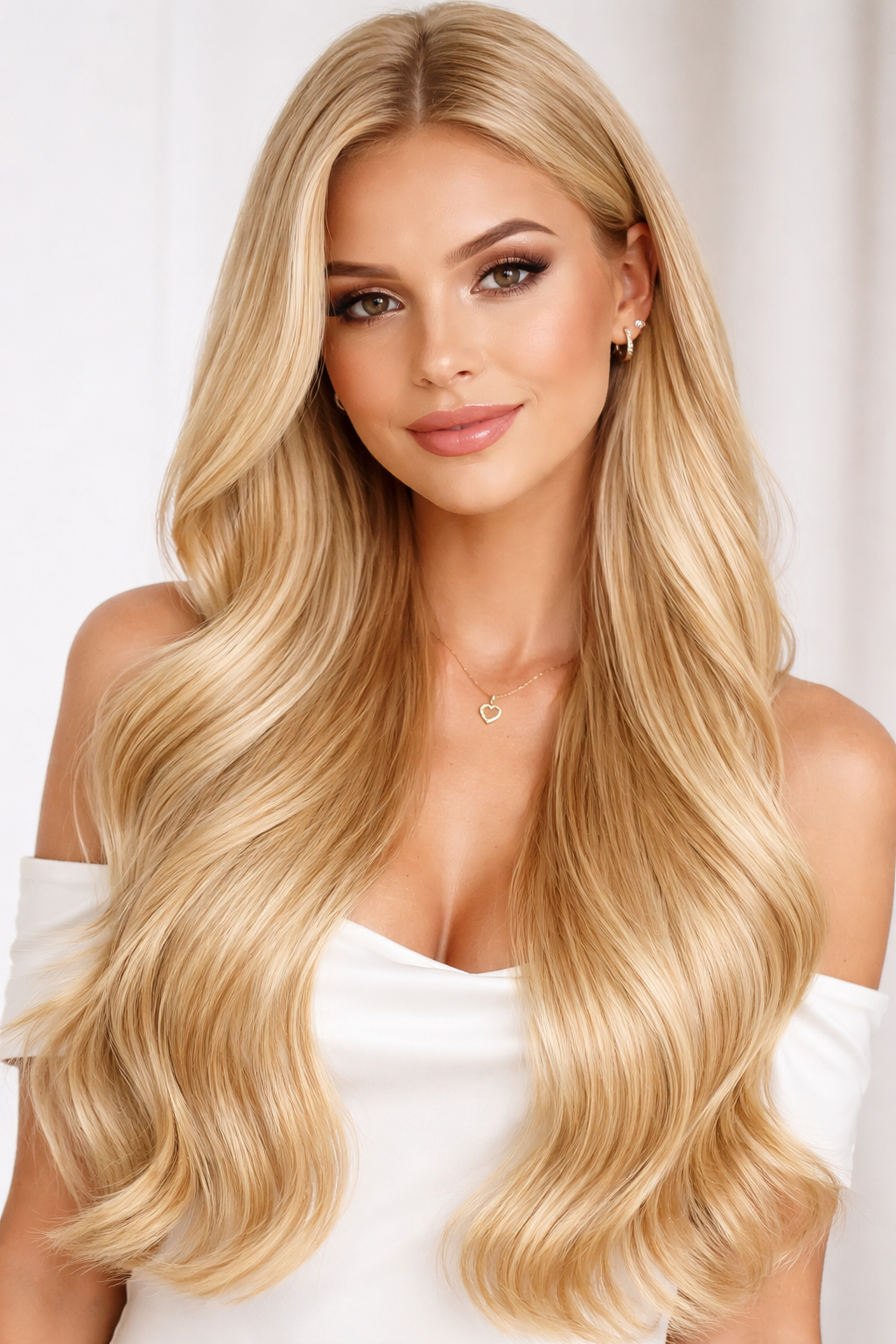 CLIP IN HAIR EXTENSIONS Scandinavian Blonde, Straight, Natural Look, 100% Human Hair, Easy Clip In, Comfortable Fit, Versatile Styling, Long Lasting Quality. CLIHAIR29