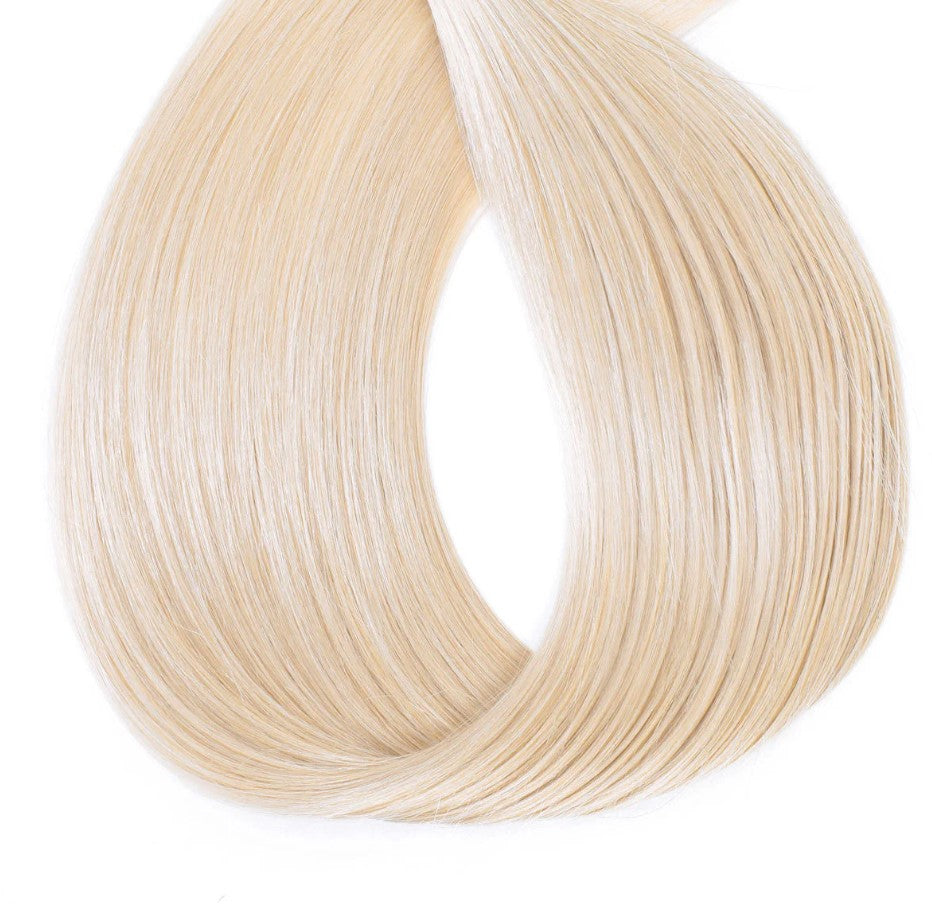 GENIUS WEFT HAIR EXTENSIONS Weft Hair #60b Light Vanilla Blonde, SEW IN EXTENSIONS, GENIUS WEFT HAIR, NATURAL HUMAN HAIR