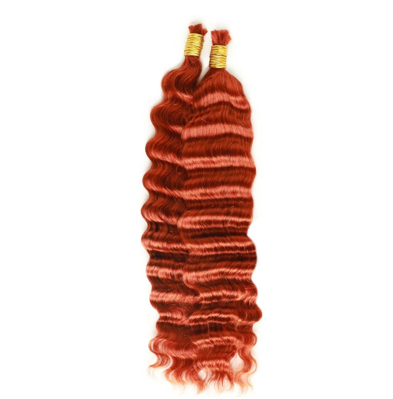 DEEP WAVE BULK 350# Ginge Deep Wave, BULK HAIR EXTENSIONS, REAL HUMAN HAIR