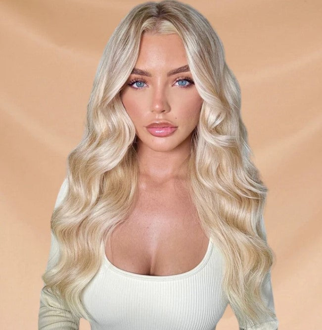 Deep Wave Salt and Pepper Bulk Hair #60 White Blonde, BULK HAIR EXTENSIONS, REAL HUMAN HAIR (Copy)